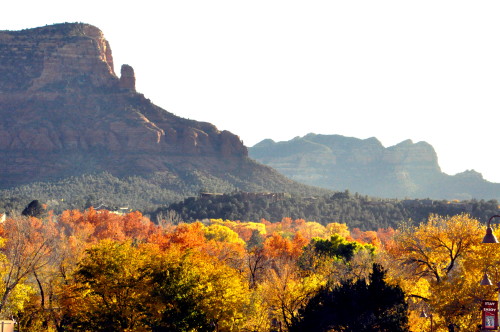 Sedona with fall colors Jane St. Clair